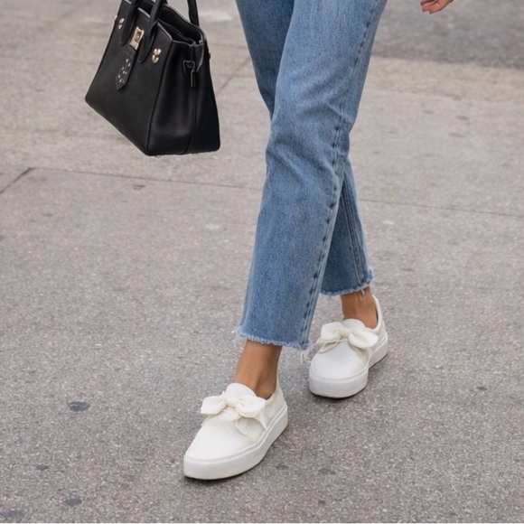 Kate Spade x Keds Triple Decker Bow Slip-On Sneakers - Picture 3 of 13